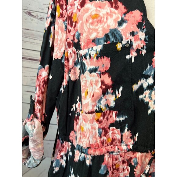 Torrid Mini Challis Floral Print High Low Plus Size 1X Shirt Dress 16749679 - Picture 12 of 13